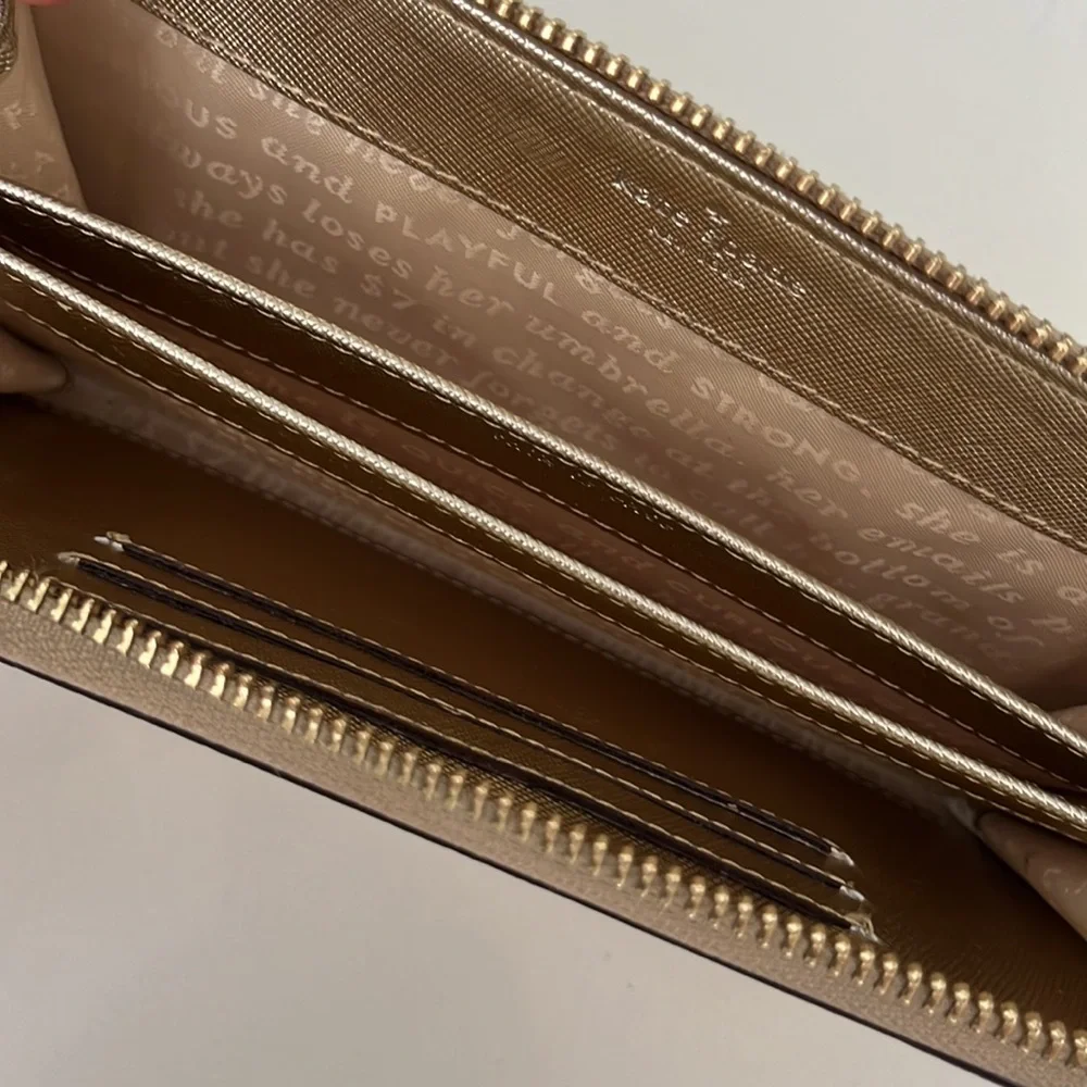 Kate Spade gold wristlet - Picture 5 of 5